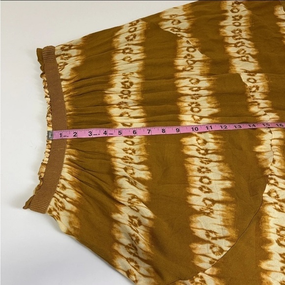 H&m Yellow Tie Dye Skirt Size 8 - Picture 5 of 7